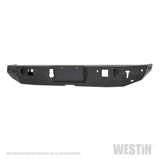 Westin Textured Black Rear Bumper w/ Sensors: Jeep Gladiator (2020-2024)