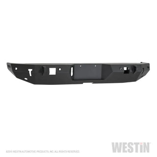 Westin Textured Black Rear Bumper w/ Sensors: Jeep Gladiator (2020-2024)
