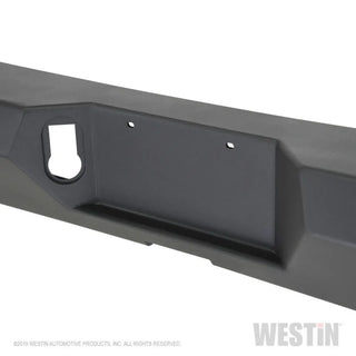 Westin Textured Black Rear Bumper w/ Sensors: Jeep Gladiator (2020-2024)