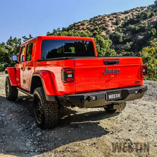 Westin Textured Black Rear Bumper: Jeep Gladiator 2020-2024