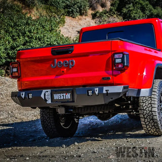 Westin Textured Black Rear Bumper: Jeep Gladiator 2020-2024