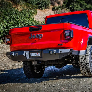 Westin Textured Black Rear Bumper: Jeep Gladiator 2020-2024
