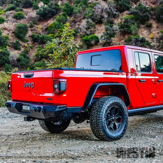 Westin Textured Black Tube Fenders (REAR): Jeep Gladiator 2020-2024