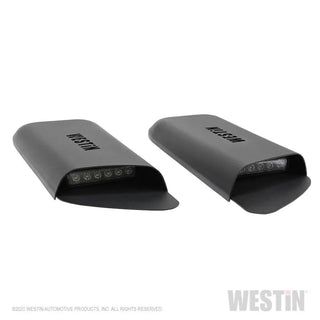 Westin Textured Black LED Hood Scoops: Jeep Wrangler (18-24) / Gladiator (20-24)
