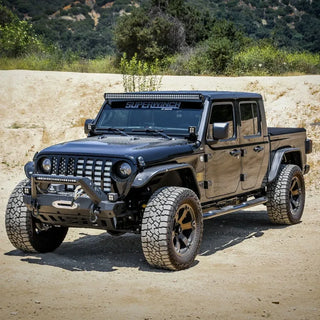 Westin Black Platinum 4 Oval Nerf Step Bars: Jeep Gladiator 2020-2024
