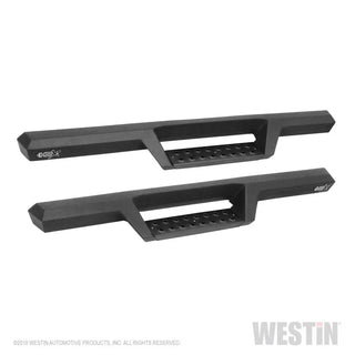 Westin Heavy Duty Textured Black Drop Nerf Step Bars: Jeep Wrangler 2018-2024