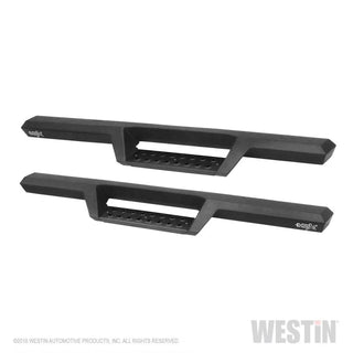 Westin Heavy Duty Textured Black Drop Nerf Step Bars: Jeep Wrangler 2018-2024