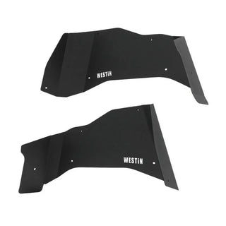 Westin Textured Black Inner Fenders (REAR): Jeep Wrangler 2018-2024