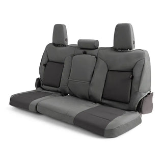 Covercraft PrecisionFit Second Row Seat Covers (REAR): Dodge Durango (11-24) w/ Silver and Charcoal