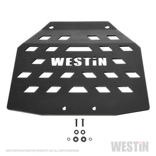 Westin Textured Black Transfer Case Skid Plate: Jeep Wrangler 2018-2024