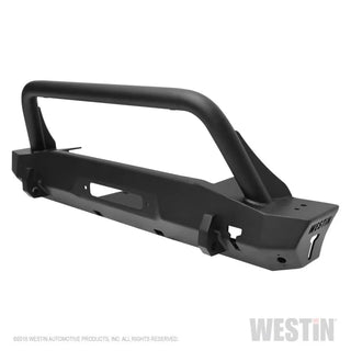 Westin Stubby Front Bumper with Bull Bar: Jeep Wrangler (18-24) / Gladiator (20-24)