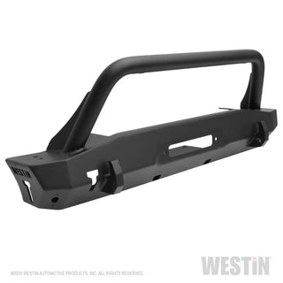 Westin Stubby Front Bumper with Bull Bar: Jeep Wrangler (18-24) / Gladiator (20-24)
