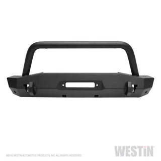 Westin Stubby Front Bumper with Bull Bar: Jeep Wrangler (18-24) / Gladiator (20-24)