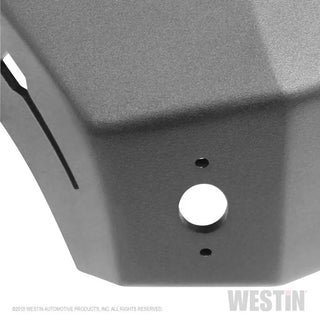 Westin Textured Black Stubby Front Bumper (FRONT): Jeep Wrangler (18-24) / Gladiator (20-24)