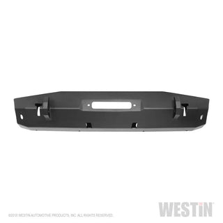 Westin Textured Black Stubby Front Bumper (FRONT): Jeep Wrangler (18-24) / Gladiator (20-24)