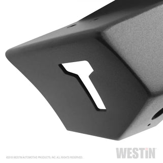 Westin Textured Black Stubby Front Bumper (FRONT): Jeep Wrangler (18-24) / Gladiator (20-24)