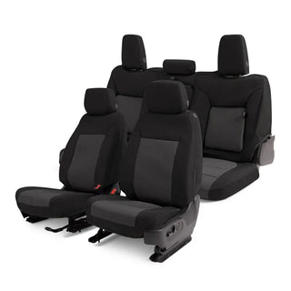 Covercraft Endura PrecisionFit Custom Seat Covers (FRONT): Dodge Durango (21-24) - Black / Charcoal