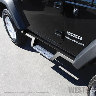 Westin Heavy Duty Stainless Steel Drop Nerf Step Bars: Jeep Wrangler JK 2007-2018