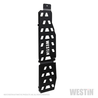 Westin Textured Black Gas Tank Skid Plate: Jeep Wrangler 2018-2024