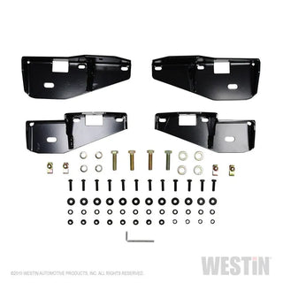 Westin Textured Black Platinum 4 Oval Nerf Step Bars: Jeep Wrangler 2018-2024
