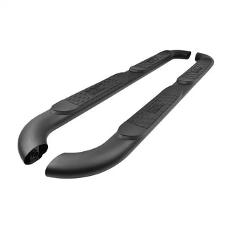 Westin Textured Black Platinum 4 Oval Nerf Step Bars: Jeep Wrangler 2018-2024