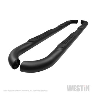 Westin Textured Black E-Series Nerf Step Bars: Jeep Wrangler 2018-2024
