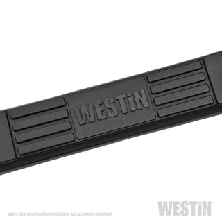 Westin Textured Black E-Series Nerf Step Bars: Jeep Wrangler 2018-2024