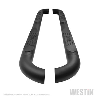 Westin Textured Black E-Series Nerf Step Bars: Jeep Wrangler 2018-2024