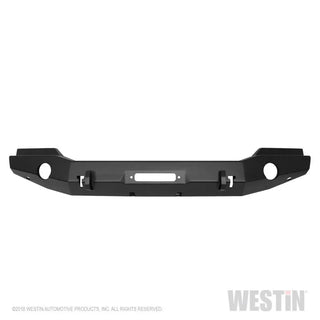 Westin Textured Black Full Width Front Bumper: Jeep Wrangler JK (07-18)