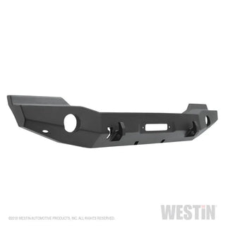 Westin Textured Black Full Width Front Bumper: Jeep Wrangler JK (07-18)