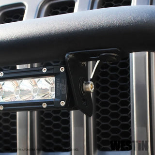 Westin Textured Black Full Width Front Bumper: Jeep Wrangler JK (07-18)