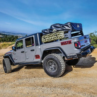 Westin Textured Black Rock Slider: Jeep Gladiator 2020-2024