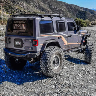 Westin Textured Black Rear Bumper: Jeep Wrangler JL (18-24) / Wrangler JK (2018)