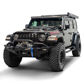 Westin Textured Black Front Bumper: Jeep Gladiator 2020-2025 / Wrangler JL 2018-2025