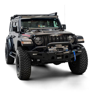 Westin Textured Black Front Bumper: Jeep Gladiator 2020-2025 / Wrangler JL 2018-2025