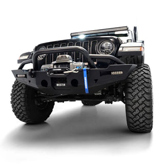 Westin Textured Black Front Bumper: Jeep Gladiator 2020-2025 / Wrangler JL 2018-2025