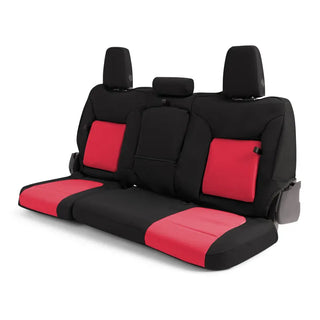 Covercraft PrecisionFit Seat Covers (REAR): Dodge Durango / Jeep Grand Cherokee (11-24) w/ Red/Black