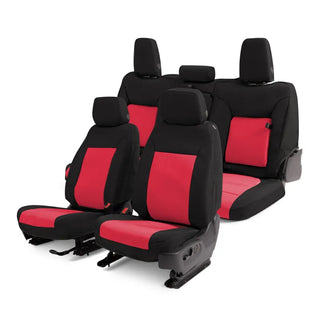 Covercraft Endura PrecisionFit Front Row Seat Covers (FRONT): Dodge Durango (21-24) - Red/Black