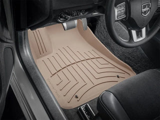 WeatherTech Front FloorLiner (FRONT): Chrysler 300 / Dodge Charger / Challenger (11-23) w/ Tan