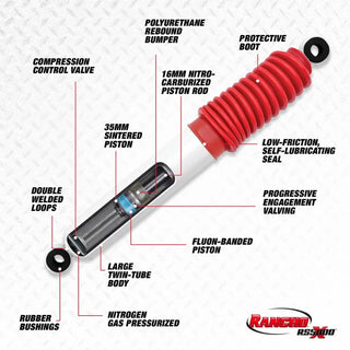 Rancho RS5000X Rear Shock: Jeep Wrangler 1997-2006 (RS55240)