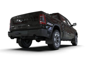 Rally Armor Black UR Mud Flap: Ram 1500 2019-2024 w/ Metallic Black Logo