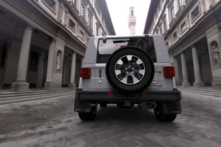 Rally Armor Black UR Mud Flap: Jeep Wrangler 2019-2024 (MF54-UR-BLK/WH)