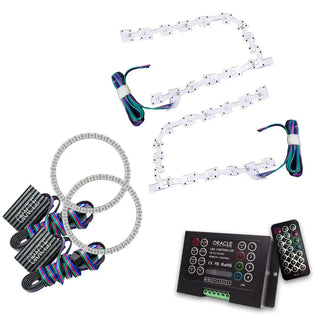Oracle Lighting DRL Upgrade with Halo Kit ColorSHIFT w/ 2.0 Controller: Chrysler 300 2011-2019