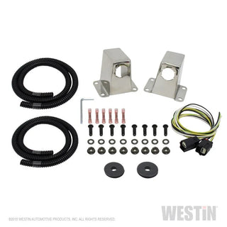 Westin Polished Sensor Relocator (FRONT): Fits Dodge Ram / Durango (09-26)