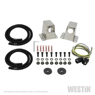 Westin Polished Sensor Relocator (FRONT): Fits Dodge Ram / Durango (09-26)
