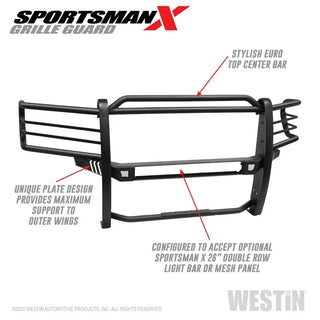 Westin Textured Black Sportsman X Grille Guard: Ram 2500 (19-24) / 3500 (19-24)