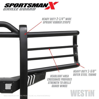 Westin Textured Black Sportsman X Grille Guard: Ram 2500 (19-24) / 3500 (19-24)