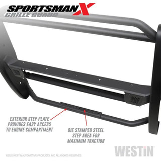 Westin Textured Black Sportsman X Grille Guard: Ram 2500 (19-24) / 3500 (19-24)