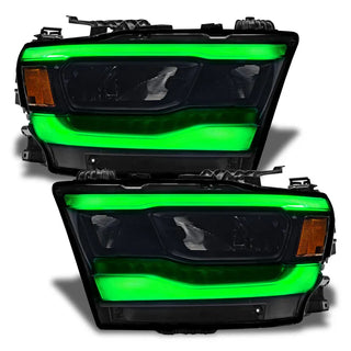 Oracle Lighting RGB+W Reflector LED Headlight DRL Kit: Ram 1500 2019-2024