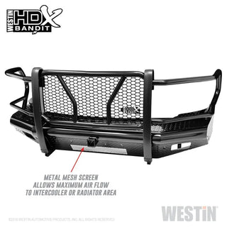 Westin Black Front Bumper: Dodge Ram 2500 (2010) / Ram 3500 (2010) / Ram 2500 (11-19) / 3500 (11-19)